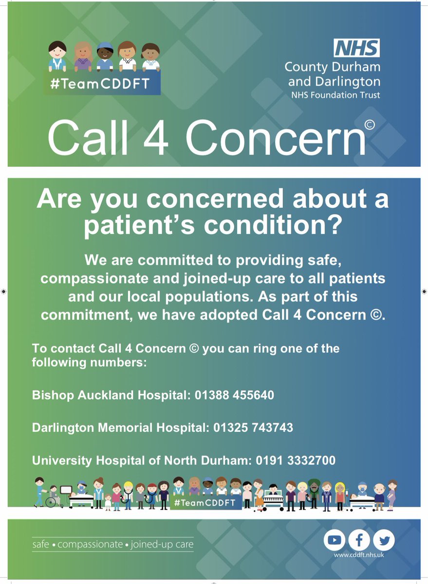 Currently doing a service evaluation on the Call4Concern service we implemented @CDDFTNHS just over a year ago!! Absolutely thrilled with the feedback and results so far! Thank you to the @AITeam123 for there hard work and dedication ♥️ #patientsafety #C4C #teamwork