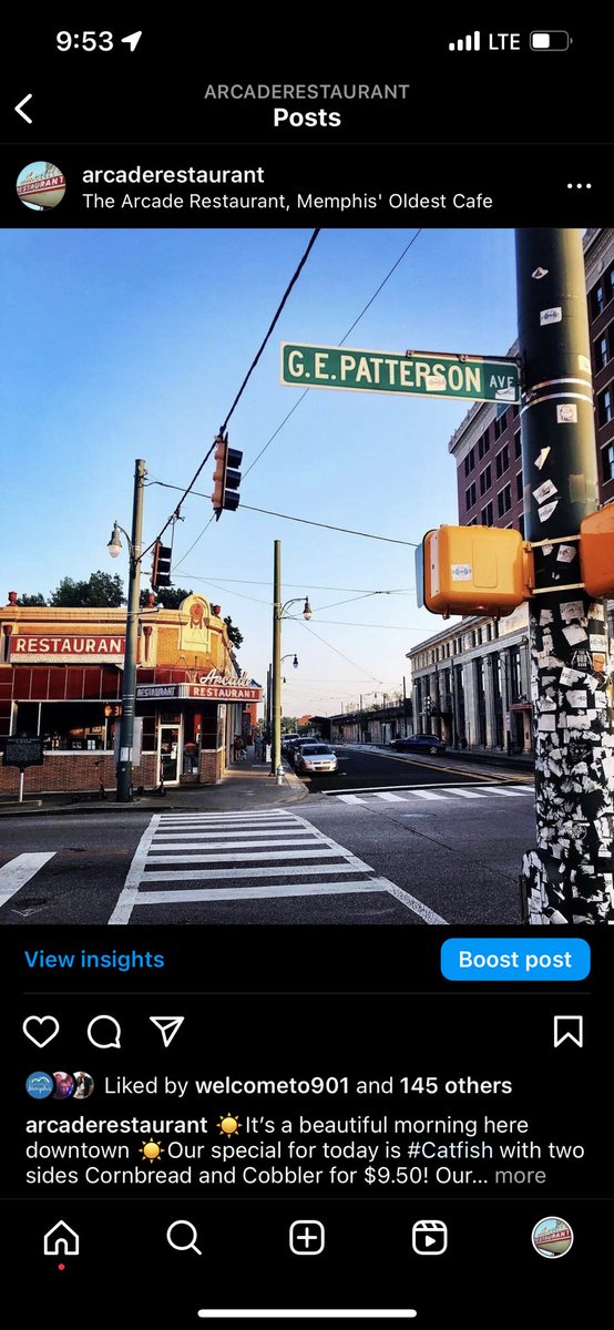 Arcade_Memphis's tweet photo. It’s a beautiful Monday on South main ☀️ 
Breakfast served all day, lunch specials served 11-2, open 7-3 
#ArcadeRestaurant #Memphis #TN #Vintage #MemphisTravel #MemphisBreakfast #tennessee #dinerfood #eats #travelchannel #foodnetwork #brunch #southmainmemphis #localbusinesses https://t.co/ers5n8NesX