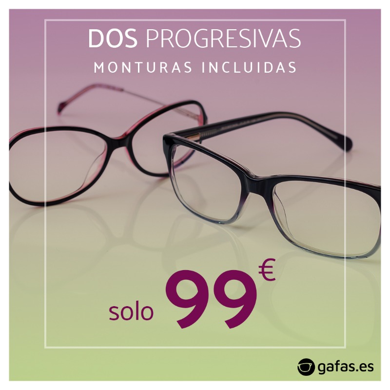 Gafas_es's tweet photo. ⚡¡El doble de ahorro! ⚡Pide cita y consigue DOS progresivas COMPLETAS por 99€ 💥Te incluimos ✅Dos monturas ✅Revisión visual