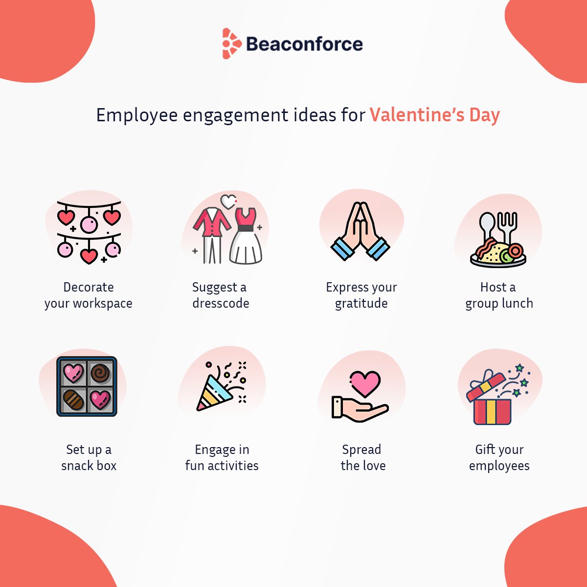 TheBeaconforce's tweet photo. Some fun #office ideas to say thanks to your awesome team!

#beaconforce #beaconforcepeople #valentinesday #employeeappreciation https://t.co/wi9RMBP1H9