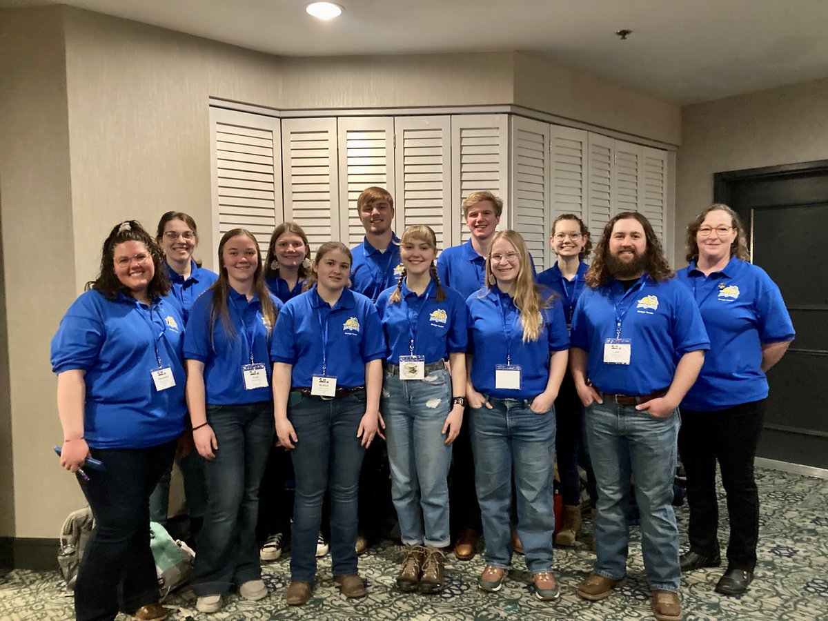 SDStateNRM's tweet photo. GOOD LUCK to the #SDStateNRM Range Team as they compete at SRM @rangelands conference today! Big thanks to their coaches  Lora @ecology_plant &amp; @MaribethLatvis as well! https://t.co/DyBZW123sN