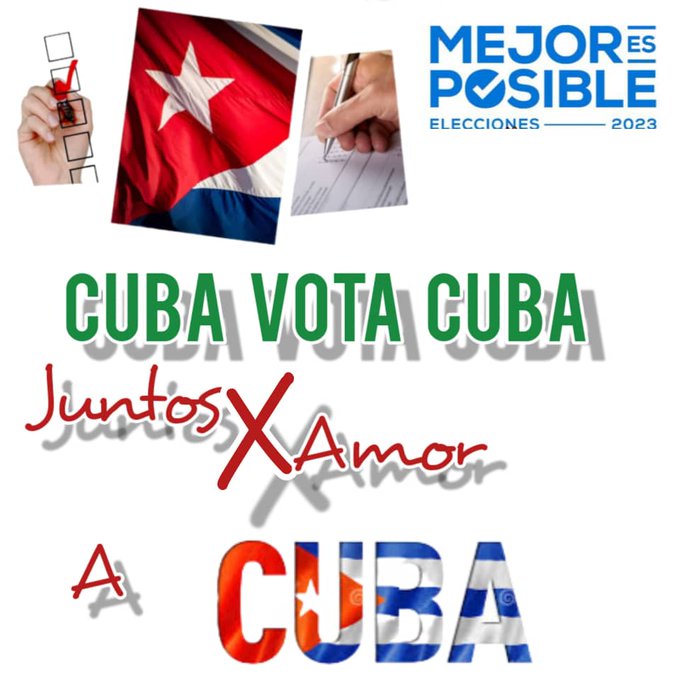 yusleimygr's tweet photo. Votaremos por Cuba, por nuestra democracia autóctona, porque deseamos seguir construyendo este hermoso proyecto "Con Todos y Para el Bien de Todos" #MejorEsPosible 
@Emp_Avilmat @PaulinoPrezVie1 https://t.co/p259lWo3Vq