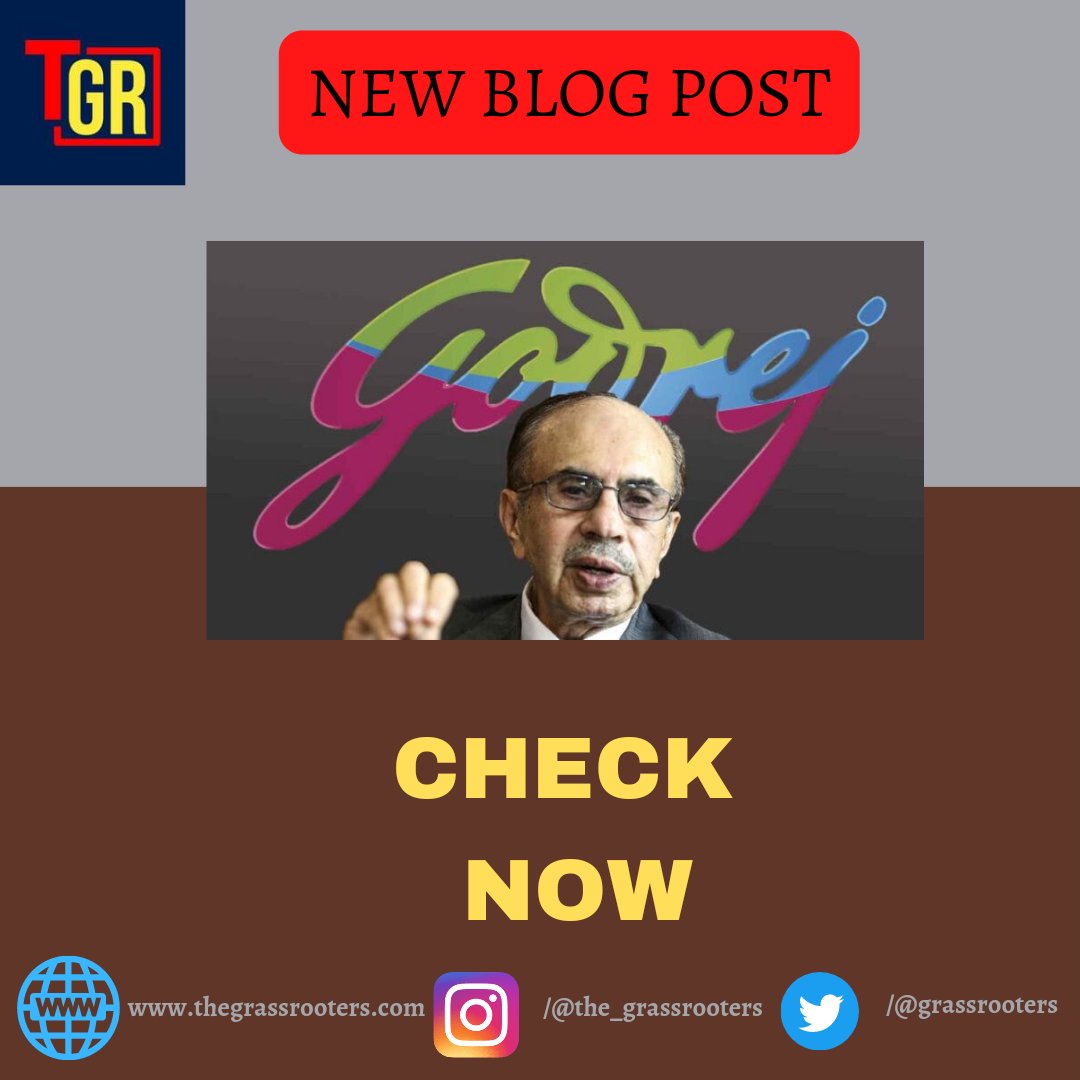 grassrooters's tweet photo. Blog Update
New blog post update at the Grassrooters about Adi Godrej.
Visit:- https://t.co/sMGrkDIMdV
Don't forget to like and follow our official Instagram account!!.
#the_grassrooters #grassrooters #thegrassrooters.ig #grass_rooters
#newpost #trending #adigodrej https://t.co/RRwVf9IK3C