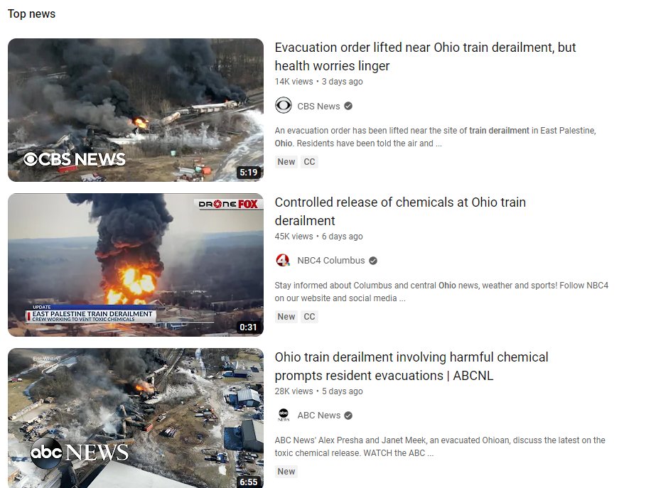 刚刚突然来了很多中国五毛口出屎尿，而且还非常关注美国俄亥俄州化学货运火车脱轨事故。

说什么美国不关注，不报道。。。

这些大外宣消息很滞后很可笑啊，美国从一周之前到现在就有大量媒体跟踪报道，当地村子里的人早已经撤离完毕。