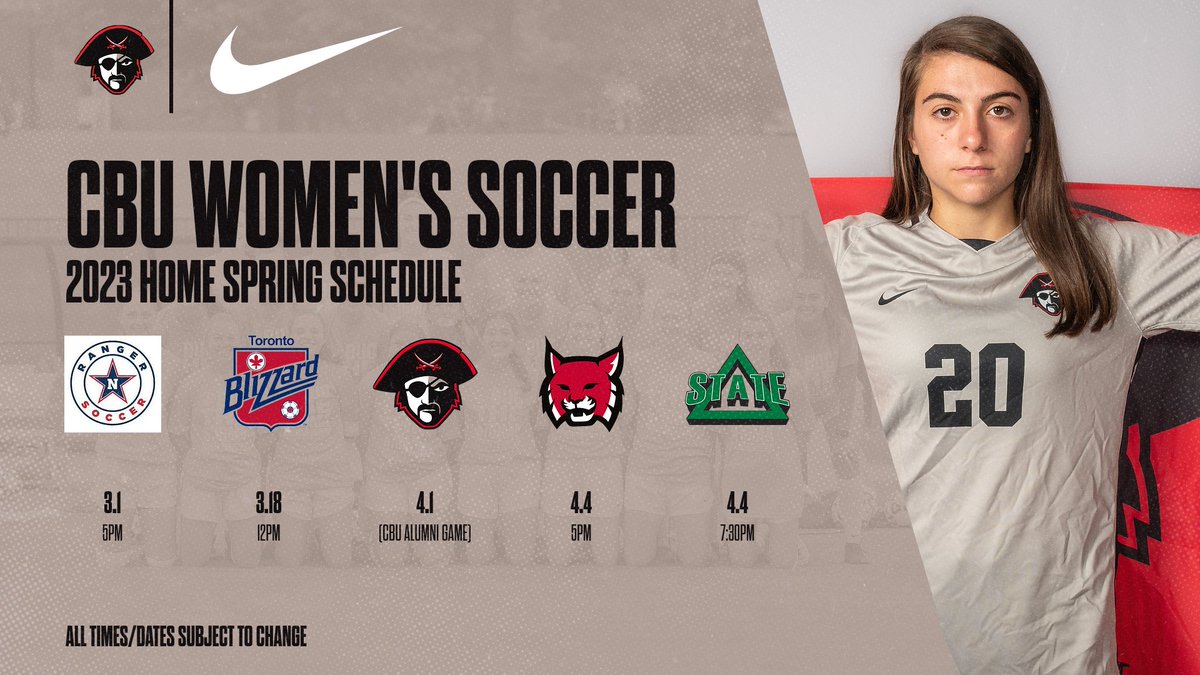 CBUBucsWSoc's tweet photo. Spring season⏳See you at Signaigo Field‼️ #BUCNation https://t.co/n3JPdrXEOp