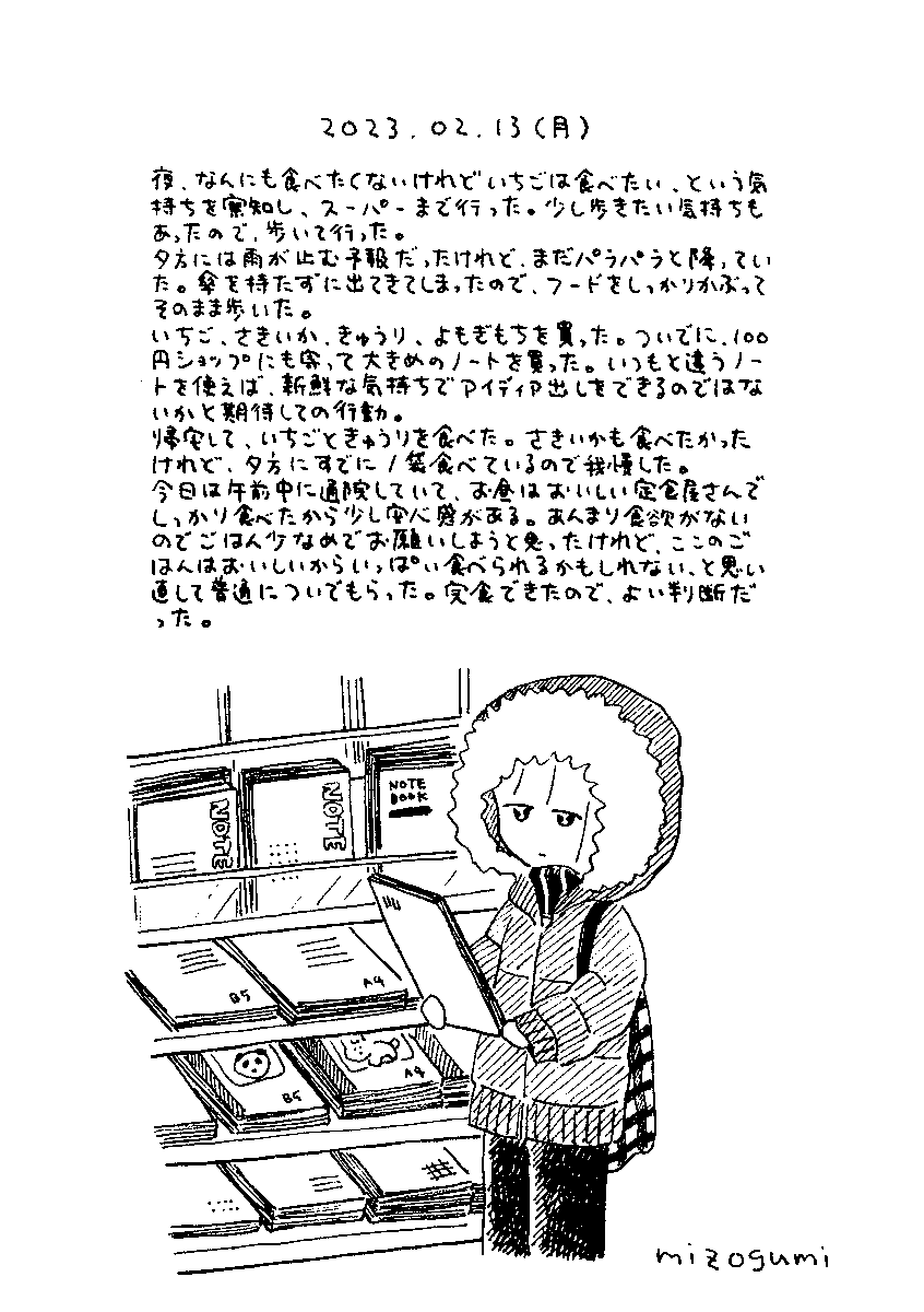 2/13の絵日記 