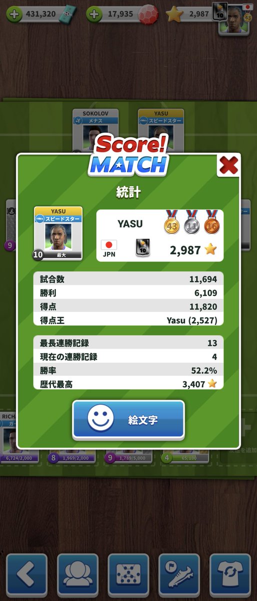 Yasu_Guilty's tweet photo. やったぁ~!やりました〜!
#ScoreMatch https://t.co/AnNeYzO8Fs