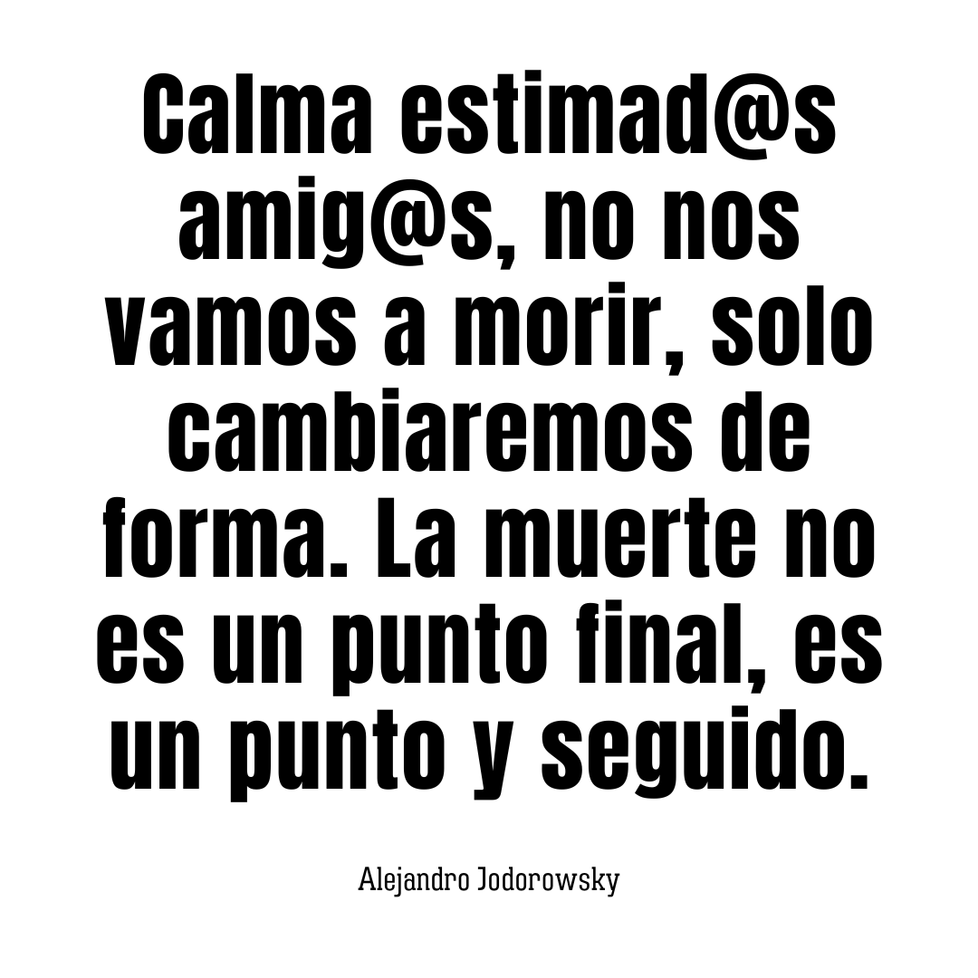 alejodorowsky's tweet photo. Un punto y seguido... https://t.co/j7M5jqXD3k