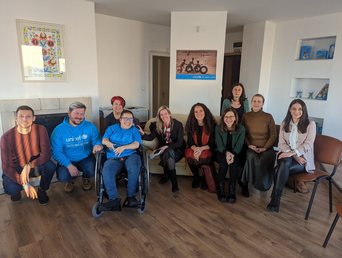 UnicefBulgaria's tweet photo. A truly inspiring start of the week with Maria Alexandrova, youth advocate with disability, visiting @UnicefBulgaria to share her reflections and vision on how to scale up #youth participation.
Looking forward to watching Maria at @UNICEF telethon with @novatv_bg tonight https://t.co/xSfCNUBiIf