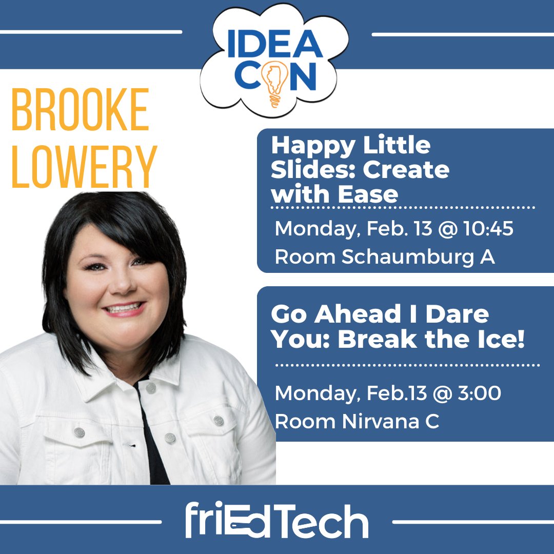 Ready for a great day of learning and hanging out with fellow educators! #IDEAcon are you ready? #friedfan