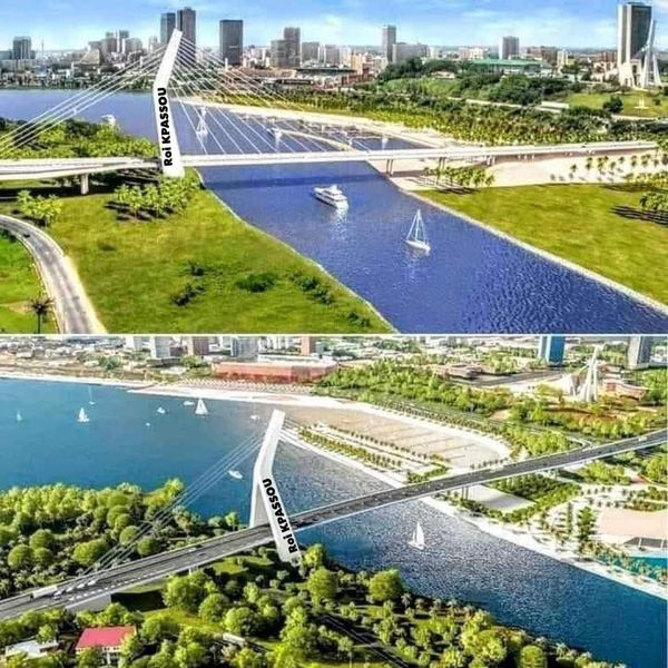 Monafrique8's tweet photo. Côte d'Ivoire: Le 5e Pont d´Abidjan qui va relier Cocody au Plateau. Un ouvrage moderne en chantier qui renforcera les conditions de mobilité à Abidjan.

 #Abidjan #cotedivoire #CIV225 #Afrique #ivoirien #developpement #CIV #AlassaneOuattara #abidjan https://t.co/wtDtF3JHH8