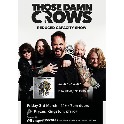 👀 THOSE DAMN CROWS - FIRST LOOK 👀

ahead of the Kingston gig in March, copies of Inhale/Exhale are with us now banquetrecords.com/search?q=Those…
