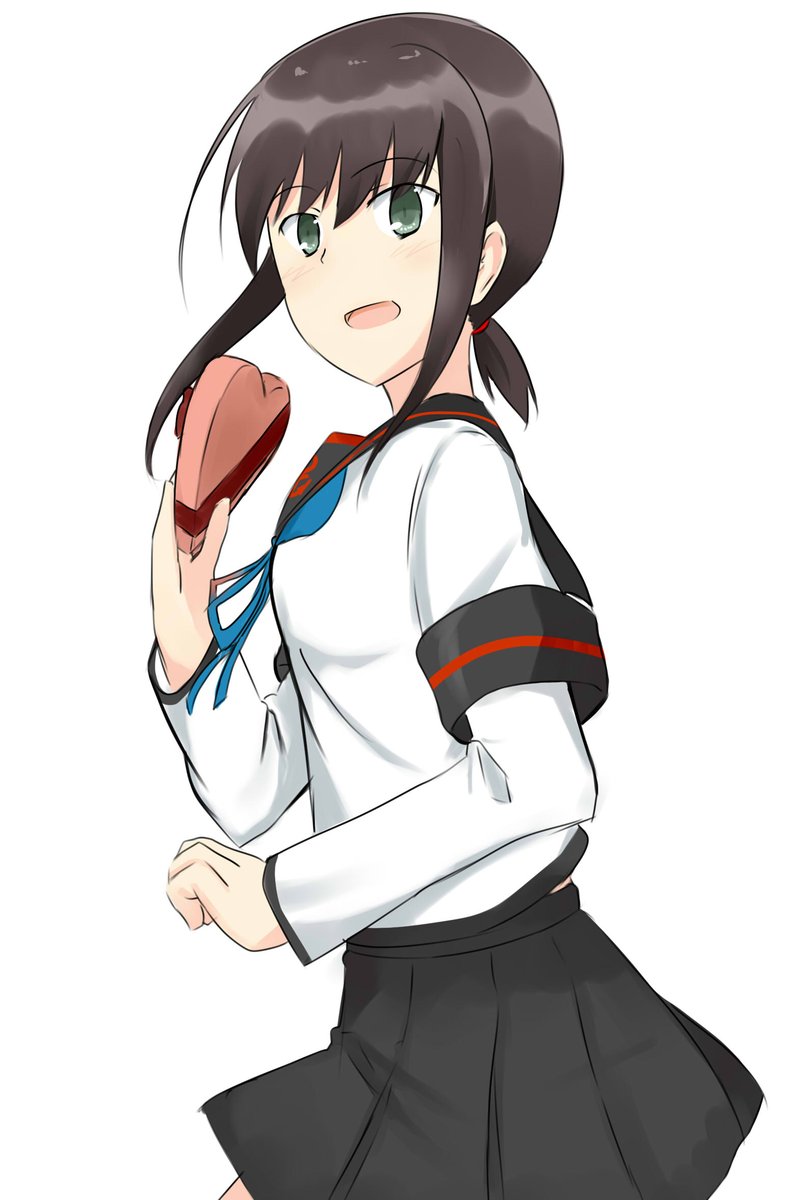 吹雪(艦隊これくしょん) ,吹雪改二 「夜中にすいません!バレンタインです!!#艦これ #吹雪 」|泉水すばる 神戸かわさき、c102予定のイラスト