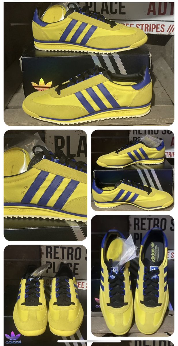 RetroSolesUK's tweet photo. For Sale

#Adidas #SL76

UK Size :- 9.5

Released:- 2020

Condition:- Brand New in Box 

£80 DELIVERED 

RTs appreciated 

Any more photos need please DM for more details https://t.co/dDjSUupjI2