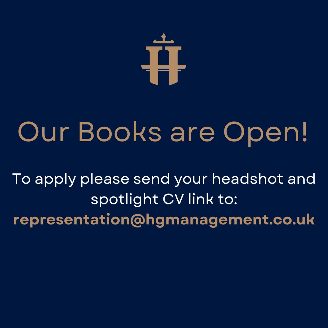 💫Our books are currently open💫
#actors #booksopen #representation
