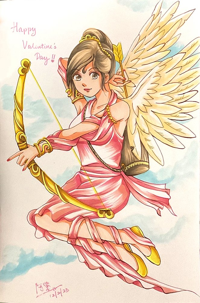 MurasakiNeptune's tweet photo. Happy Valentine's Day!! 🎉
Medium: Copic Ciao.

#originalart #copicmarkers #illustrationart #local #traditional  #festival #newyear  #seasongreetings #ValentineDay2023 ❤️ #Loveisintheair  #cupid #celebration #情人节快乐❤️ https://t.co/ImG9Ep0E0f