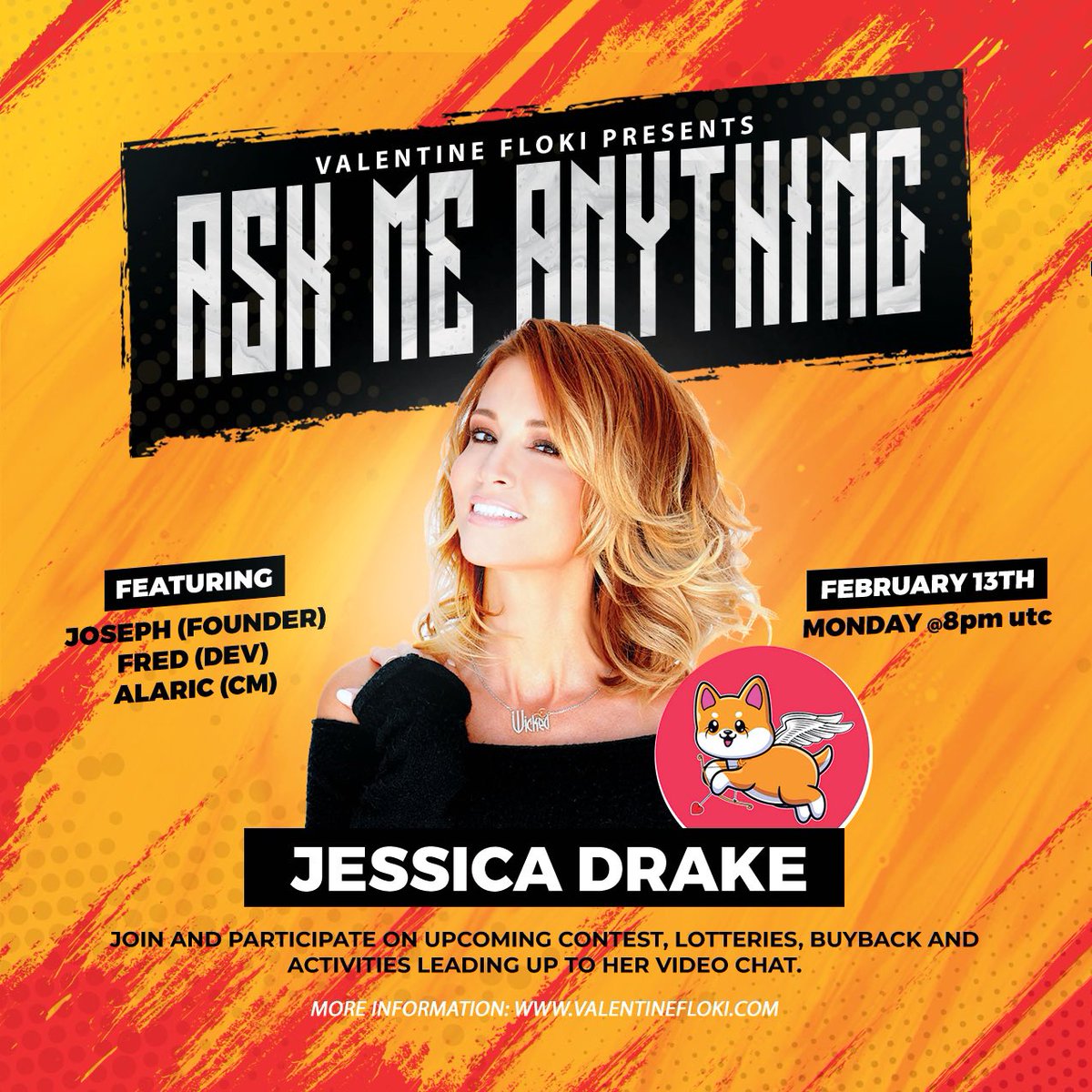 join me today for an AMA with <a href="/valentine_floki/">Valentine Floki 😍❤️</a> !! 😻
12 noon PT