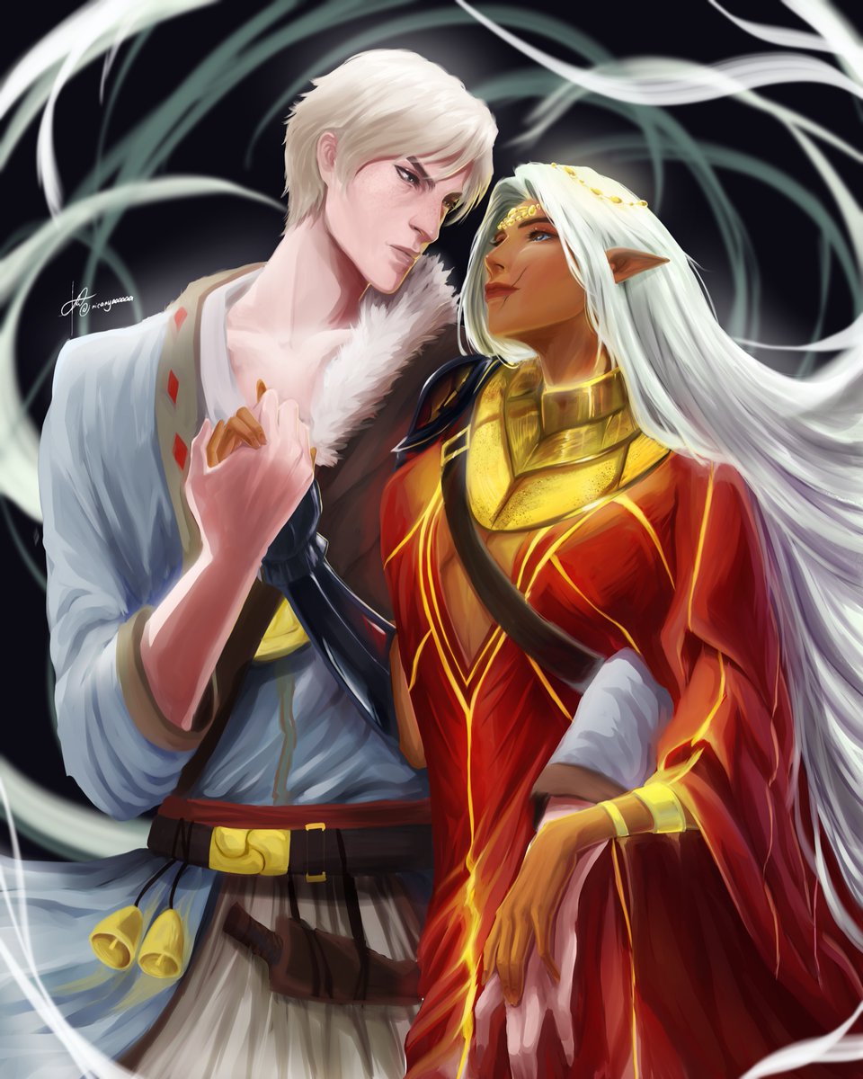 izzyxstradlin's tweet photo. Happy Galentine’s day! @milkybeverage 😘 Here are our dragon age OCs Kari (hers, left) and Ylisse (mine, right)

I commissioned the wonderful @nicanyaaaaaa !!! ❤️❤️❤️ https://t.co/MK0wFkp3ex