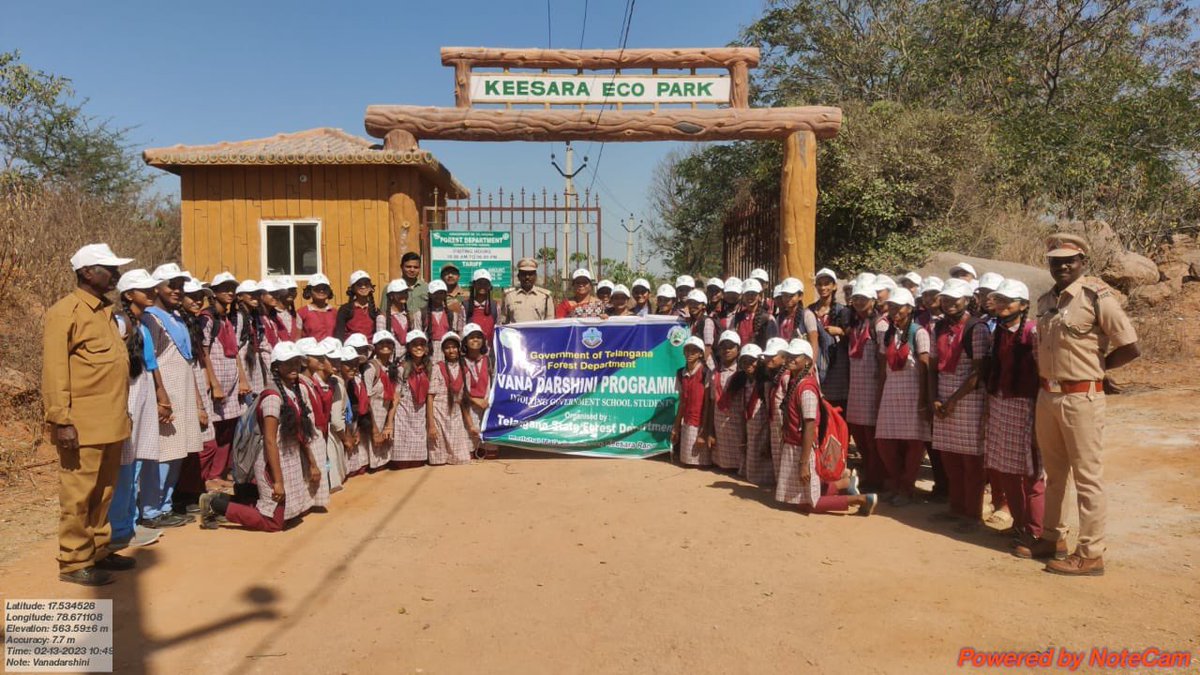 SantoshKumarBRS's tweet photo. Reaping the fruits already. Immensely happy to know that as part of #VanaDarshini programme, the children from ZPHS, Nagaram have visited the Keesara Eco Forest, which I had adopted and it started showing the clear difference in the nature’s equilibrium. 

#GreenIndiaChallenge 🌱 https://t.co/u3hLkG95Eg