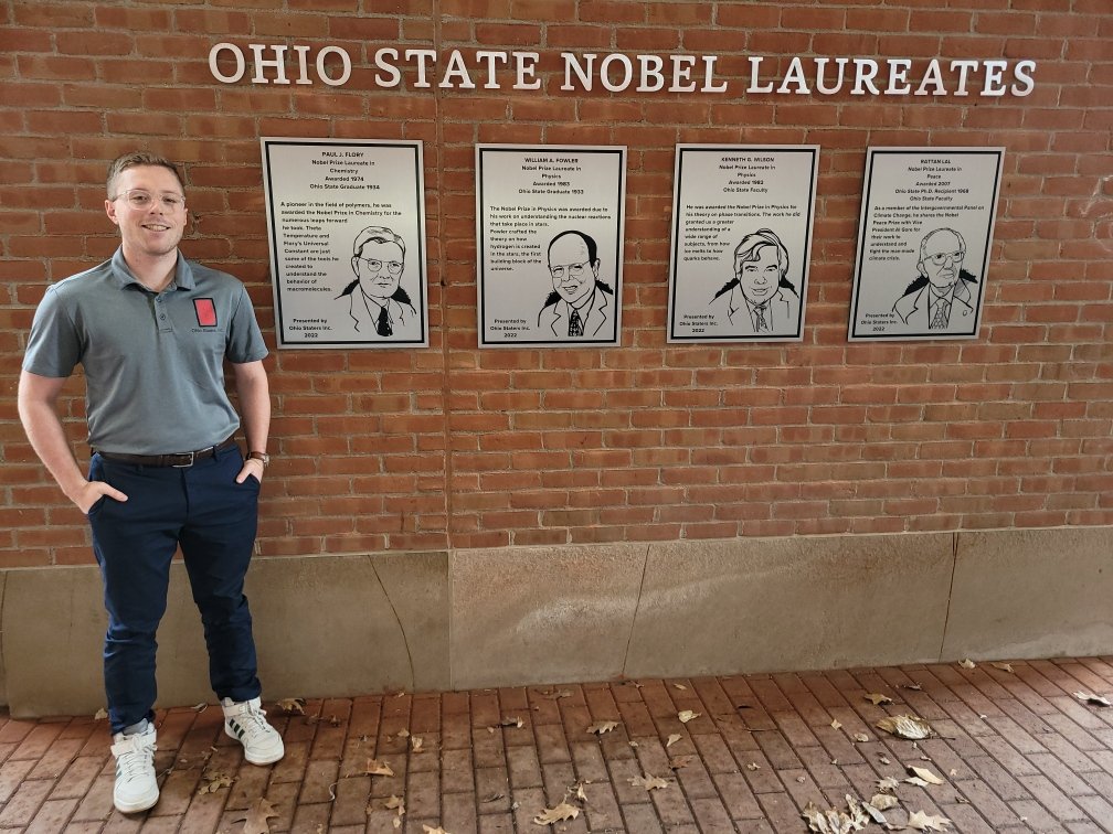 Lindert Lab (@lindertlab) on Twitter photo Our own Austin Cool collaborated on a project alongside the student organization The Ohio Staters to place placards of Nobel Price Laureates from Ohio State University. Check these out at the entrance of the 18th Avenue Library. Great work <a href="/DrCool96/">Austin Cool</a>! <a href="/OhioStatersInc/">Ohio Staters, Inc.</a> <a href="/OhioState/">Ohio State</a> Our own Austin Cool collaborated on a project alongside the student organization The Ohio Staters to place placards of Nobel Price Laureates from Ohio State University. Check these out at the entrance of the 18th Avenue Library. Great work <a href="/DrCool96/">Austin Cool</a>! <a href="/OhioStatersInc/">Ohio Staters, Inc.</a> <a href="/OhioState/">Ohio State</a>