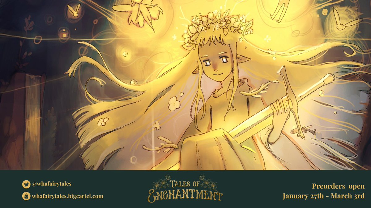 ✨ my preview for <a href="/whafairytales/">Tales of Enchantment: A WHA Fairytale Zine</a> zine✨

Coco and Riche in ''The Lady of The Lake''!

Preorders end on March 3rd! Link in comments
