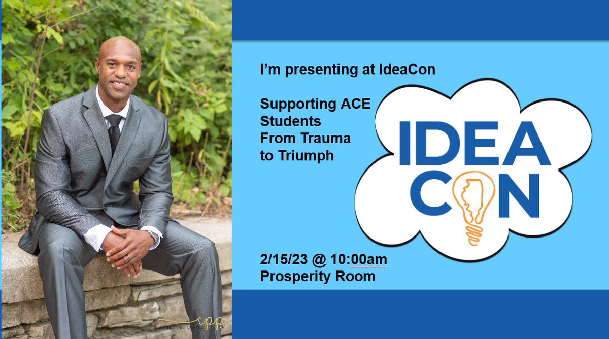 As a person who has experienced trauma and also have extensive experience working with students of trauma, I'm excited to share research and strategies on working with students who suffer from A.C.E.s and supporting them to go from trauma to triumph <a href="/ideaillinois/">IDEA</a> at the #IDEAcon