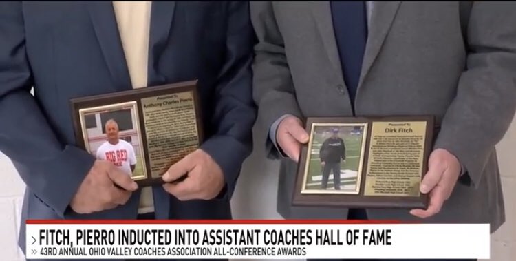 RMetzgerWTOV9's tweet photo. 2.12.13 Video - Steubenville’s Anthony Pierro, @MFHS_Riders Dirk Fitch inducted into OVFCA Assistants Hall of Fame 

https://t.co/XkAnpngFhA https://t.co/xn6FvbrpIj