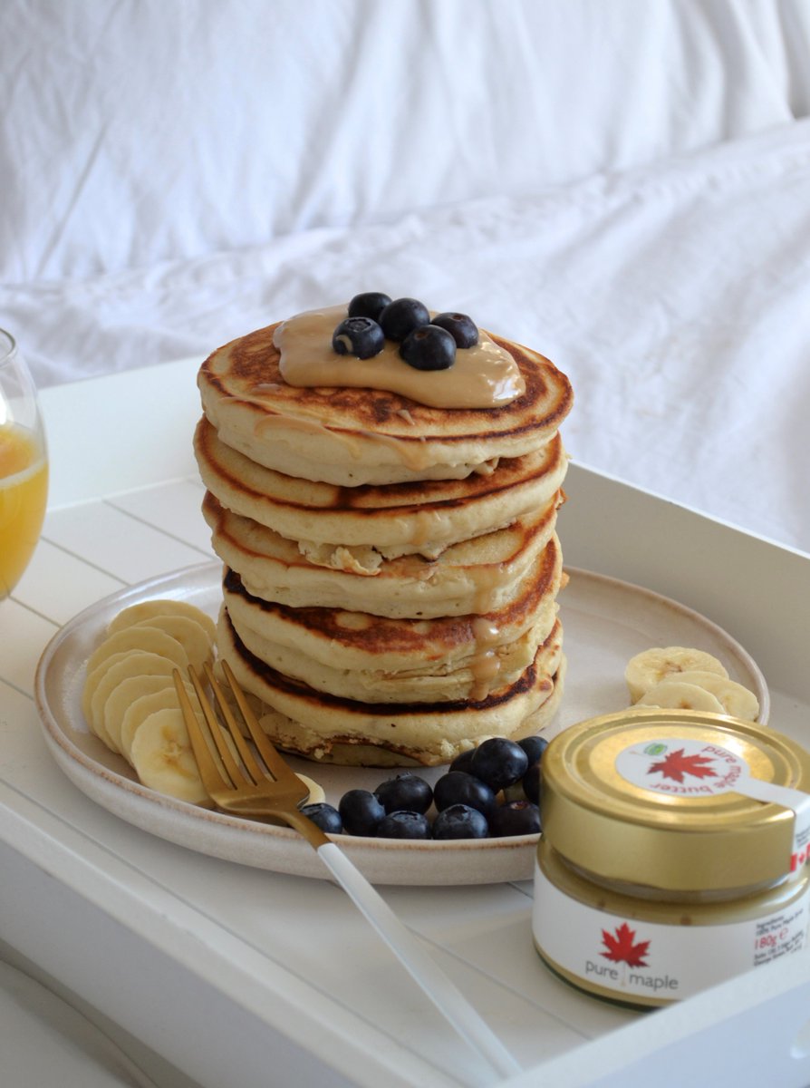 PureMaplers's tweet photo. These fabulous pancakes are made by Vegan Shannon on Instagram. They are topped with our deliciously creamy Pure Maple Butter!🍁
https://t.co/Y9LWIepx3L
#puremaplesyrup #maplebutter #pancakeday #vegan https://t.co/eZEd0DilNG