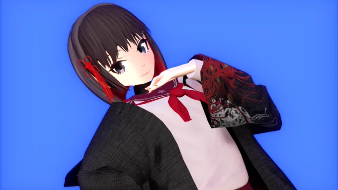 今日の進捗!!まーだまだ物理演算に課題がありまくりなのですが、とりあえずMMD上でそれっぽくポーズできるようになったので一段落!ちょいと高飛車目なお嬢様感?新モデル同士のツーショットも良い… #3DCG 