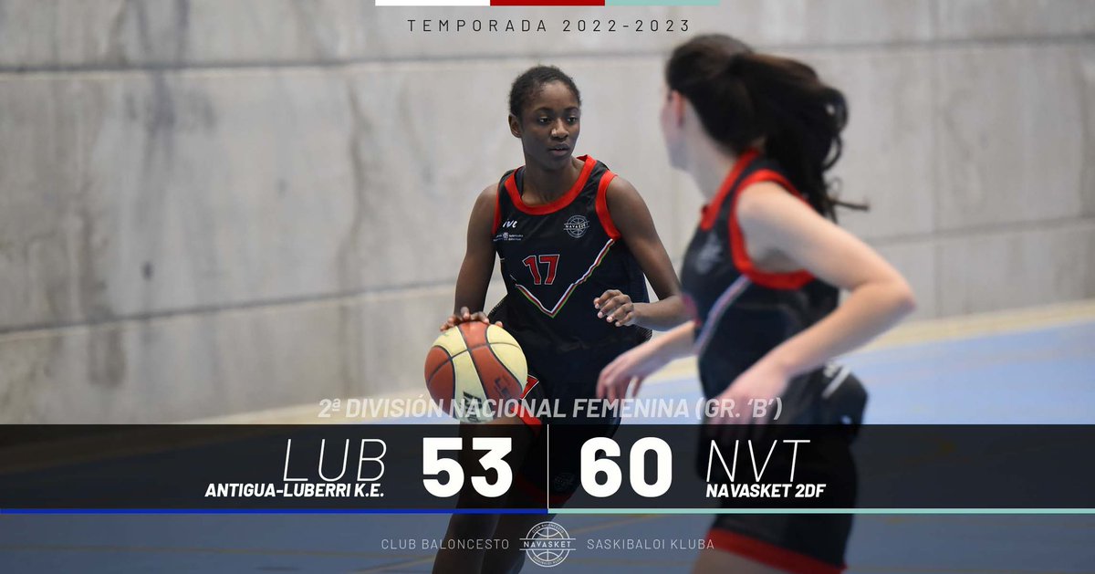 Navasket's tweet photo. 📝 #2aFEM | J.16 | LA VICTORIA MÁS DULCE EN DONOSTI
5️⃣3️⃣ Antigua Luberri K.E.
6️⃣0️⃣ Navasket

#CrónicaNVT: “Gran partido el realizado por nuestras chicas sumando una victoria que da billete al grupo A-1 y luchar por ascenso a 1ª [...]”

👉: https://t.co/ds3EhobWsq

#Navasket #NVT https://t.co/oQKKf6igl4