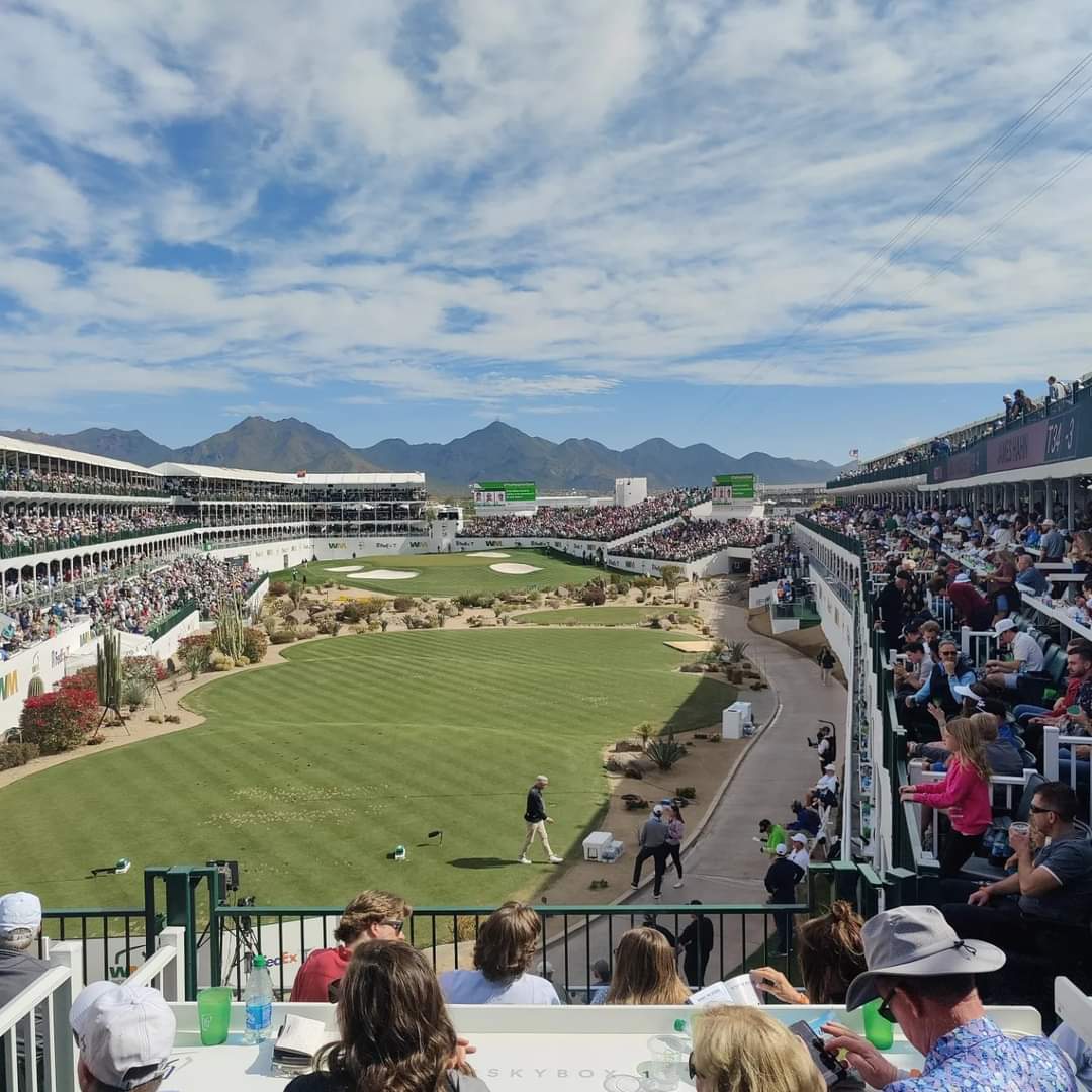 Had a wonderful time out at the WM Phoenix Open this past week. Just amazing weather. #gilbertrealestate #LiveinSunnyAZ #yourValleyProperty #azvhvheroes #AZVHV