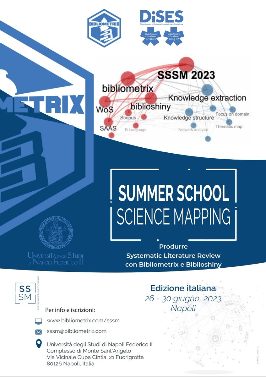 SSSM2023 bibliometrix.com/sssm #sssm2023 #sciencemapping #bibliometrics #rstats