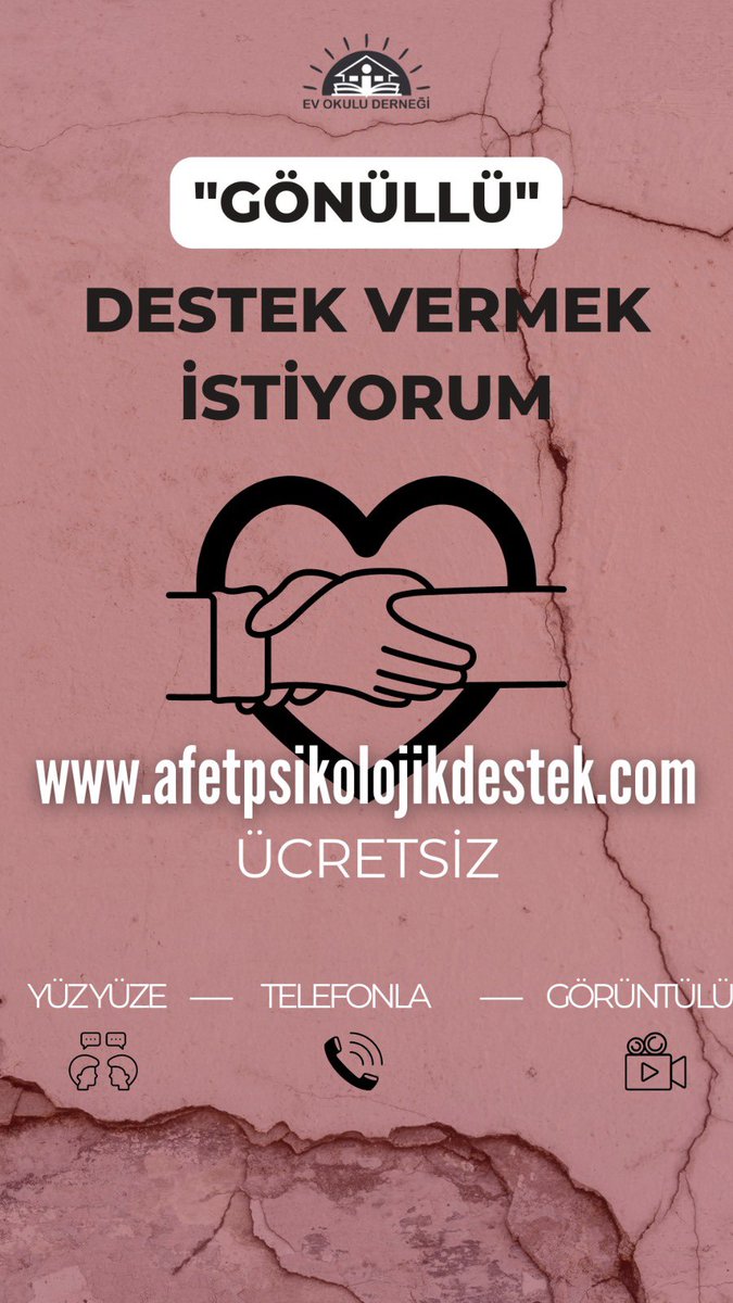evokuludernegi's tweet photo. https://t.co/QWO33ysLLg ÜCRETSİZ destek alabilir, GÖNÜLLÜ destek verebilirsiniz ❤️‍🩹 https://t.co/FAeN455JL4