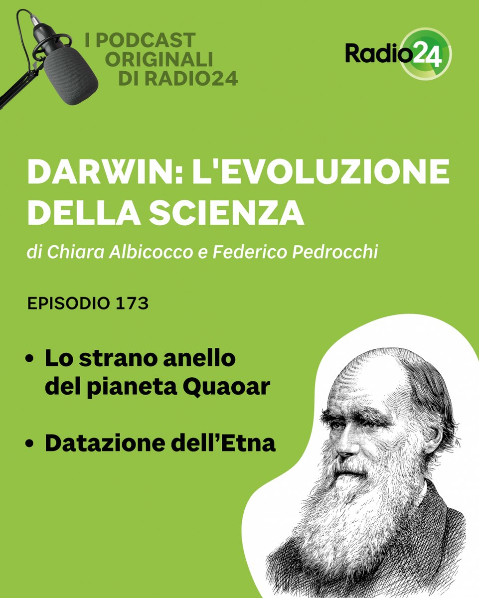 Radio24_news's tweet photo. Il pianeta Quaoar ha un anello è che si trova straordinariamente distante dal pianeta

Per la prima volta è stata datata la Valle del Bove

Ascolta la puntata ▶️ https://t.co/kiocd5WSQJ

@Moebius_Darwin  #Darwin #lapassionesisente #radio24 https://t.co/vIdZnwRnmi