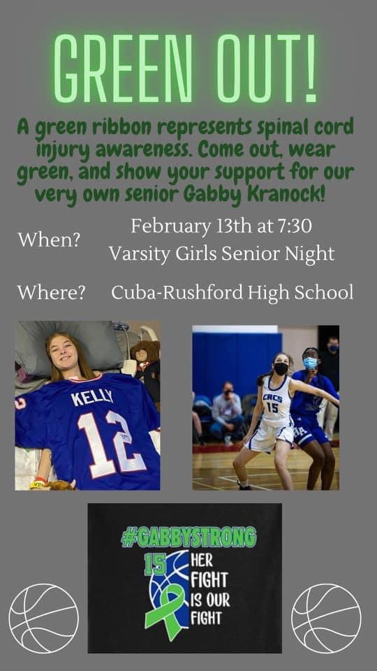 CRCSGVB's tweet photo. It’s Gameday! Our JV and varsity girls take on GV/Belfast at home tonight! Varsity can earn a share of the AC division 1 title with a win. 

It is also SENIOR NIGHT! We will honor all of our seniors before the Varsity game around 7:10. Tonight will also be a Green out for Gabby! https://t.co/7vhXDHoDhL