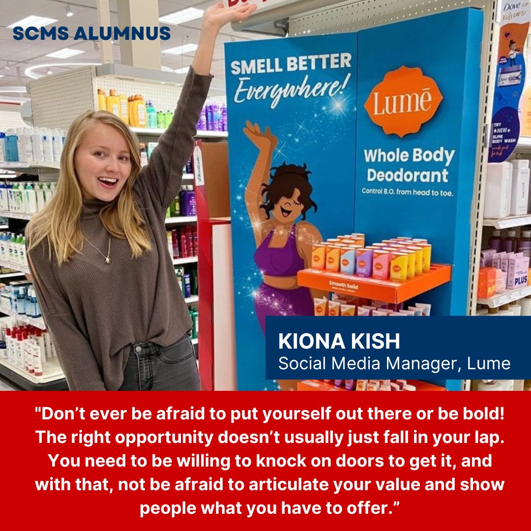 Our awesome SCMS alumna Kiona Kish shares her advice for current students. Kiona graduated in 2020 with a bachelor's in #Communication and #MultimediaStudies.