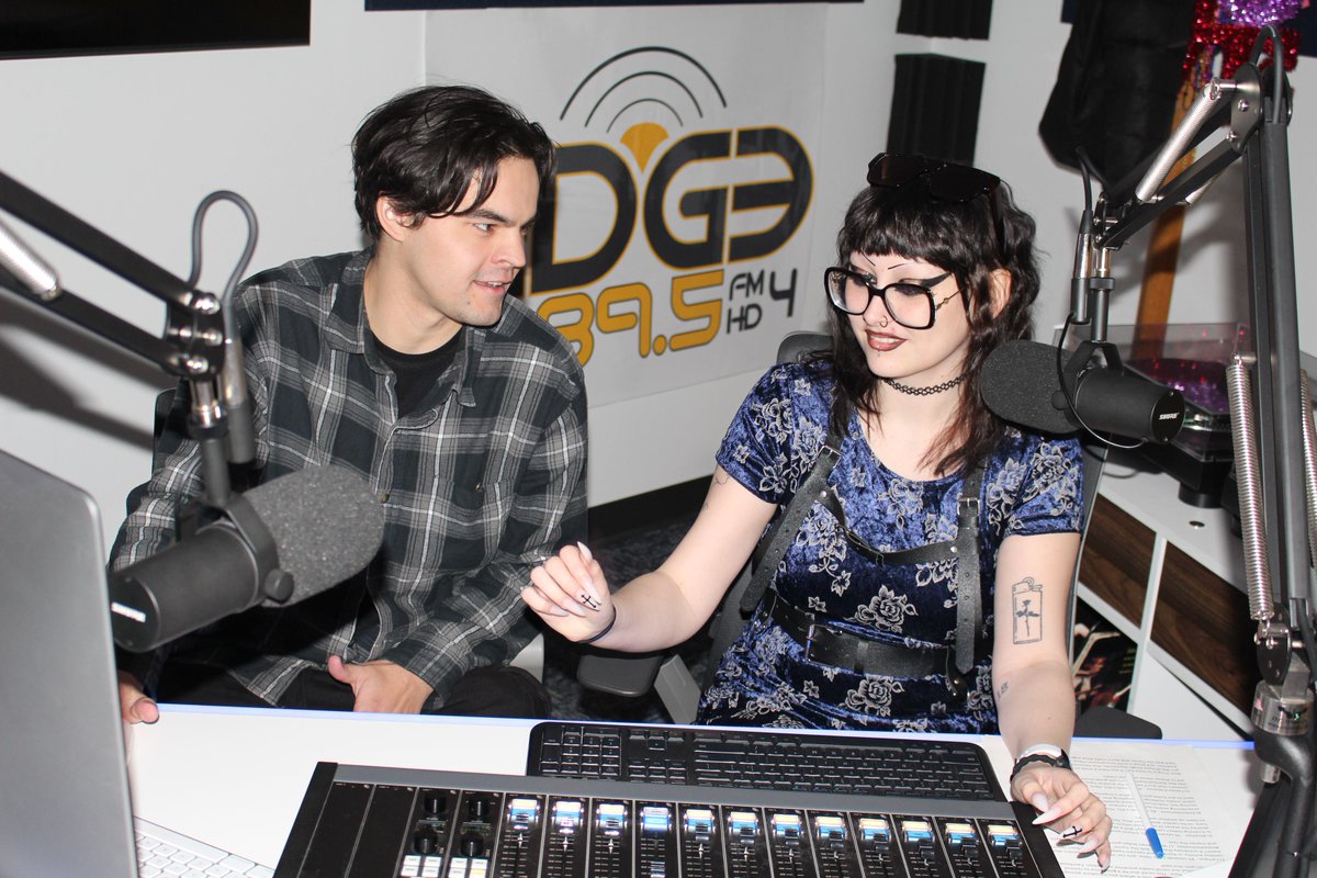 Celebrating International World Radio Day with our DJs Jared Andrews and Sadie Sells. 
Feb 13 was proclaimed in 2011 by <a href="/UNESCO/">UNESCO 🏛️ #Education #Sciences #Culture 🇺🇳</a> and adopted by <a href="/UN/">United Nations</a>  in 2012 as an International Day. 
The 2023 theme is #radioandpeace 
#internationalradioday #WorldRadioDay2023 #RadioDay