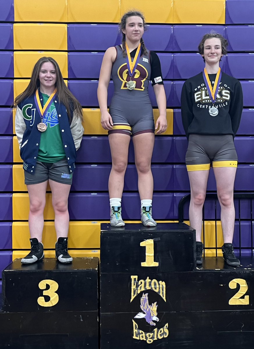 CJ wrestlers Nevaeh Sherman and Mariah Gibson bring home some hardware at the Eaton Girls Invitational yesterday!! <a href="/CJEaglesSports/">CJ Athletic Office</a> <a href="/cjeagles/">Chaminade Julienne Catholic High School</a> 

Nevaeh Sherman 2nd Place
Mariah Gibson 3rd Place