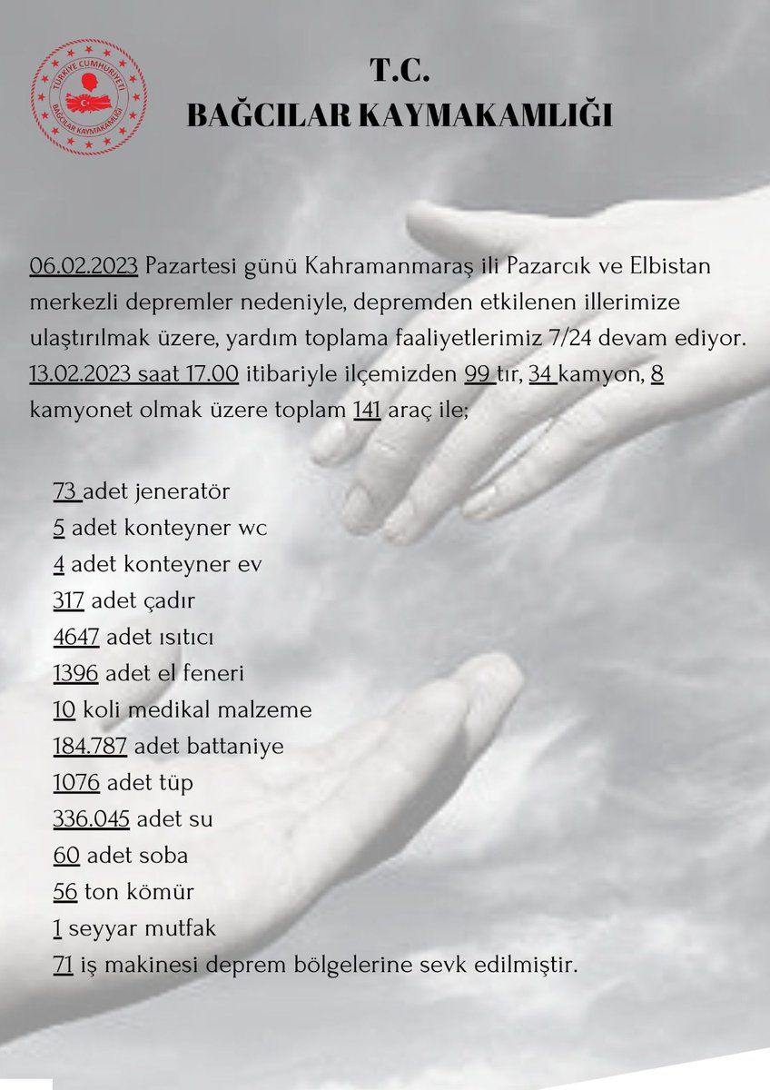 Bağcılar Kaymakamlığı (@tc_bagcilar) on Twitter photo 