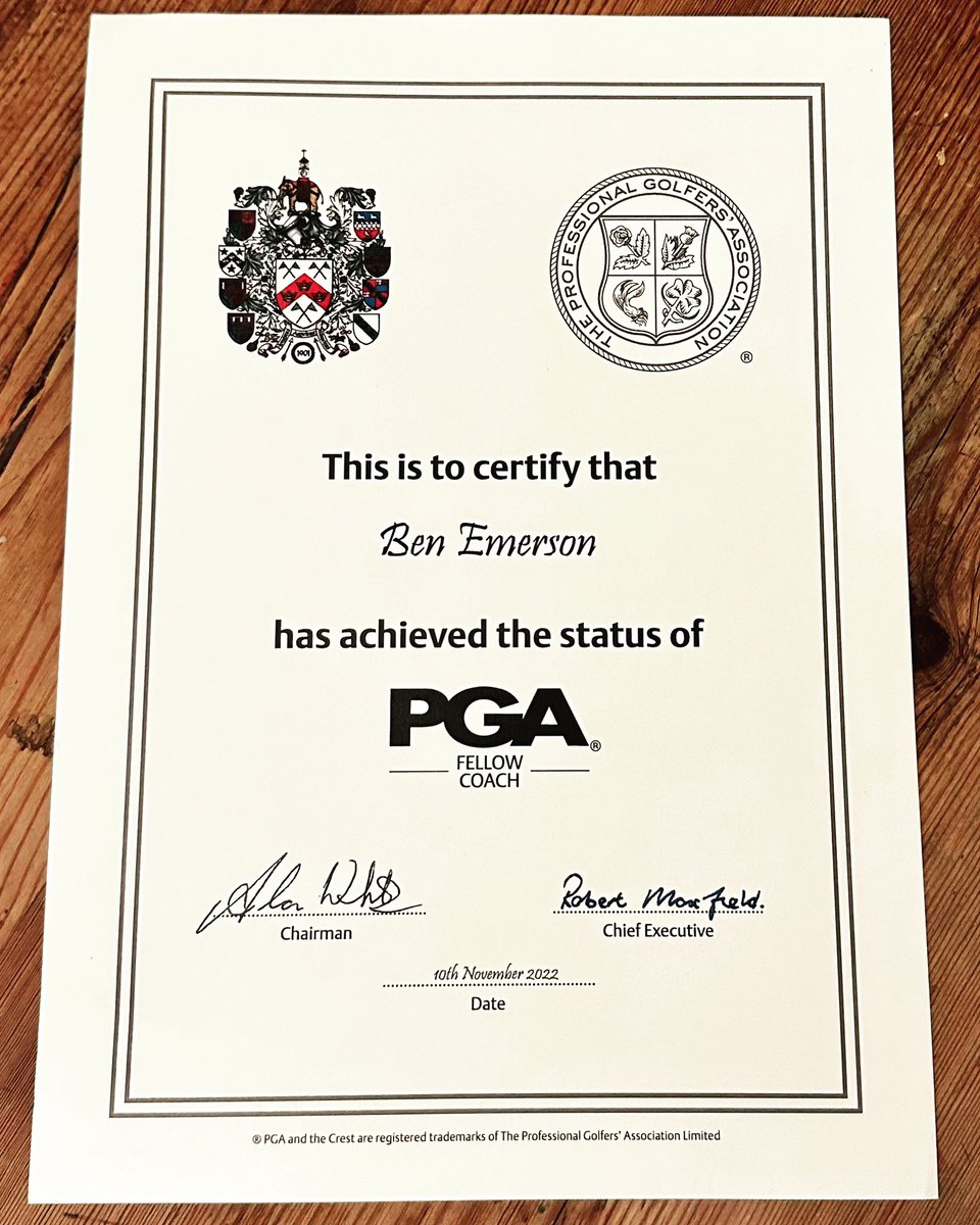 Thank you <a href="/ThePGA/">The PGA</a> 🙏 #pga #golfcoach #pgafellow #golf