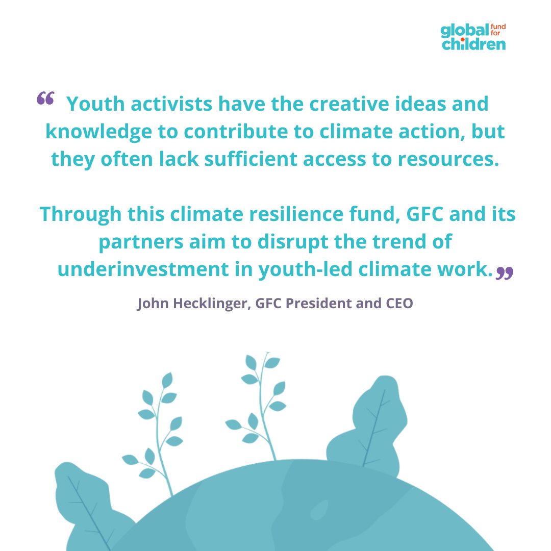Global4Children's tweet image. 📢GFC has launched a #youth-led #climate resilience fund in Southeast Asia!

Supported by @porticusglobal and @AveryDennison, the Southeast Asia Climate Spark Fund will empower youth-led climate action in Singapore, Thailand, and Vietnam.🌱 

Find out more:bit.ly/3XbRbnj