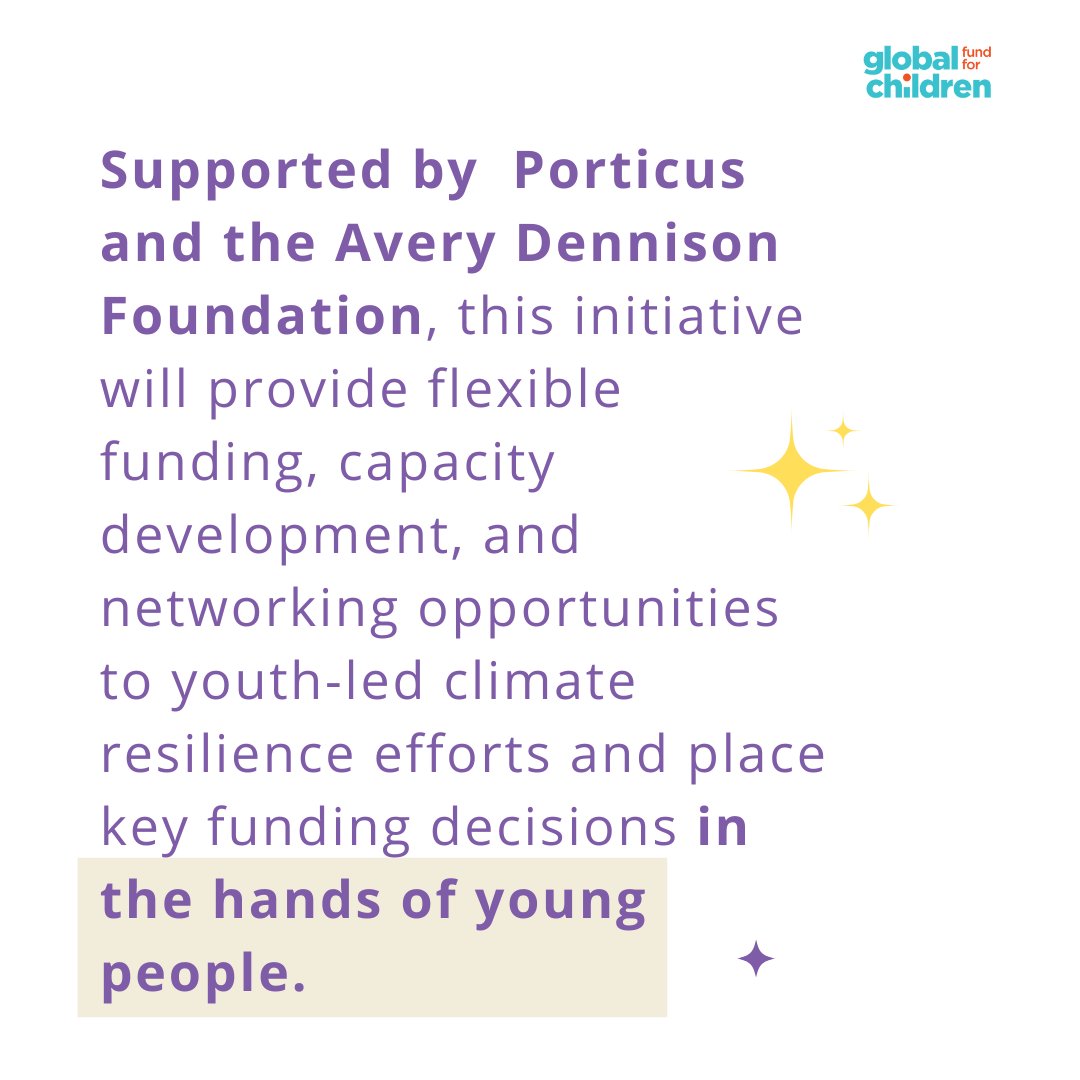Global4Children's tweet image. 📢GFC has launched a #youth-led #climate resilience fund in Southeast Asia!

Supported by @porticusglobal and @AveryDennison, the Southeast Asia Climate Spark Fund will empower youth-led climate action in Singapore, Thailand, and Vietnam.🌱 

Find out more:bit.ly/3XbRbnj