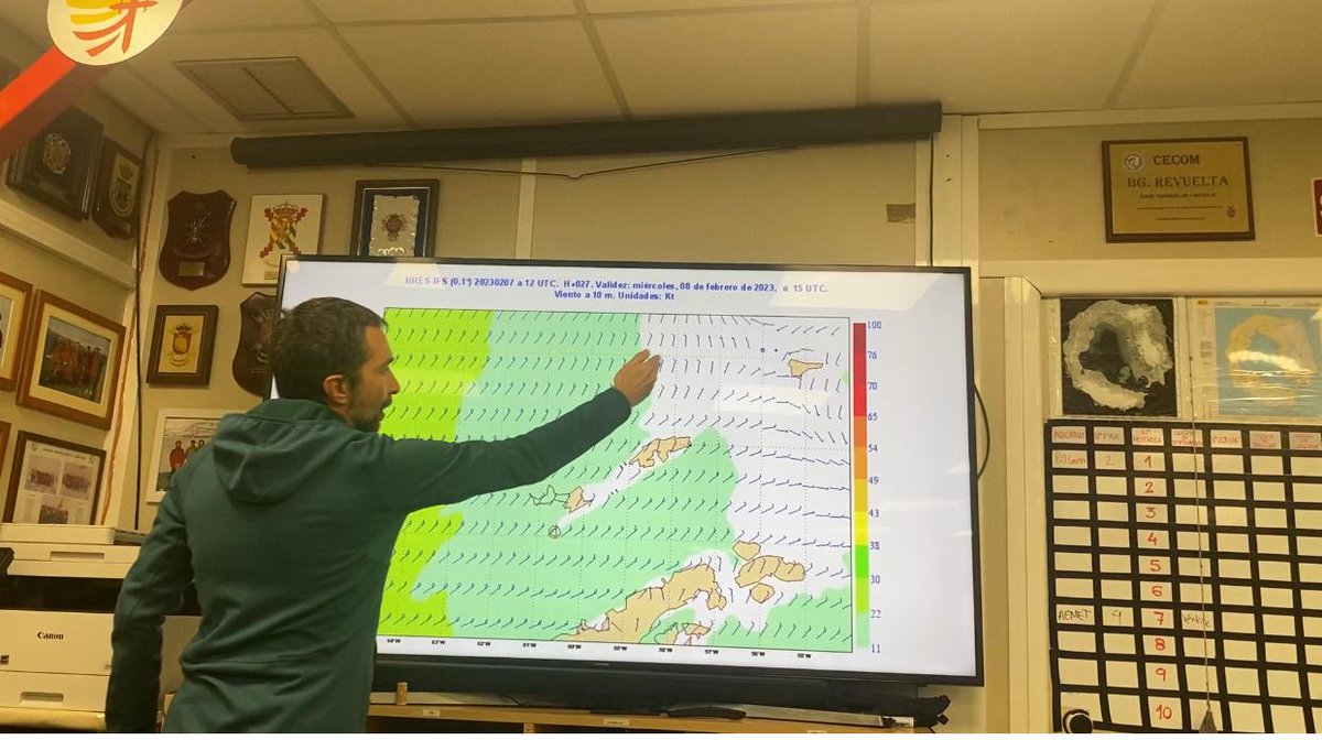 Durante la realización de la <a href="/Antartica_ET/">Contingente Antártico ET</a> se recibe el apoyo remoto de <a href="/aemet_antartida/">aemet_antartida</a> pero estos días esa colaboración la realiza el personal desplazado en la #BAEGdC

Conocer la “meteo” es algo indispensable para ejecutar el apoyo a la investigación científica en la 🇦🇶