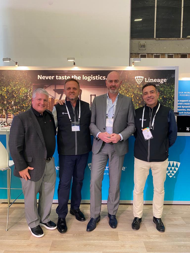 OneLineage's tweet photo. The #oneLineage team had a great time at @Fruit_Logistica last week in Berlin, Germany! Thank you to everyone who stopped by our booth, and shout out to Edwin Wentick for an excellent talk! #WhereInTheWorldIsLineage https://t.co/QJh3ma4sg4