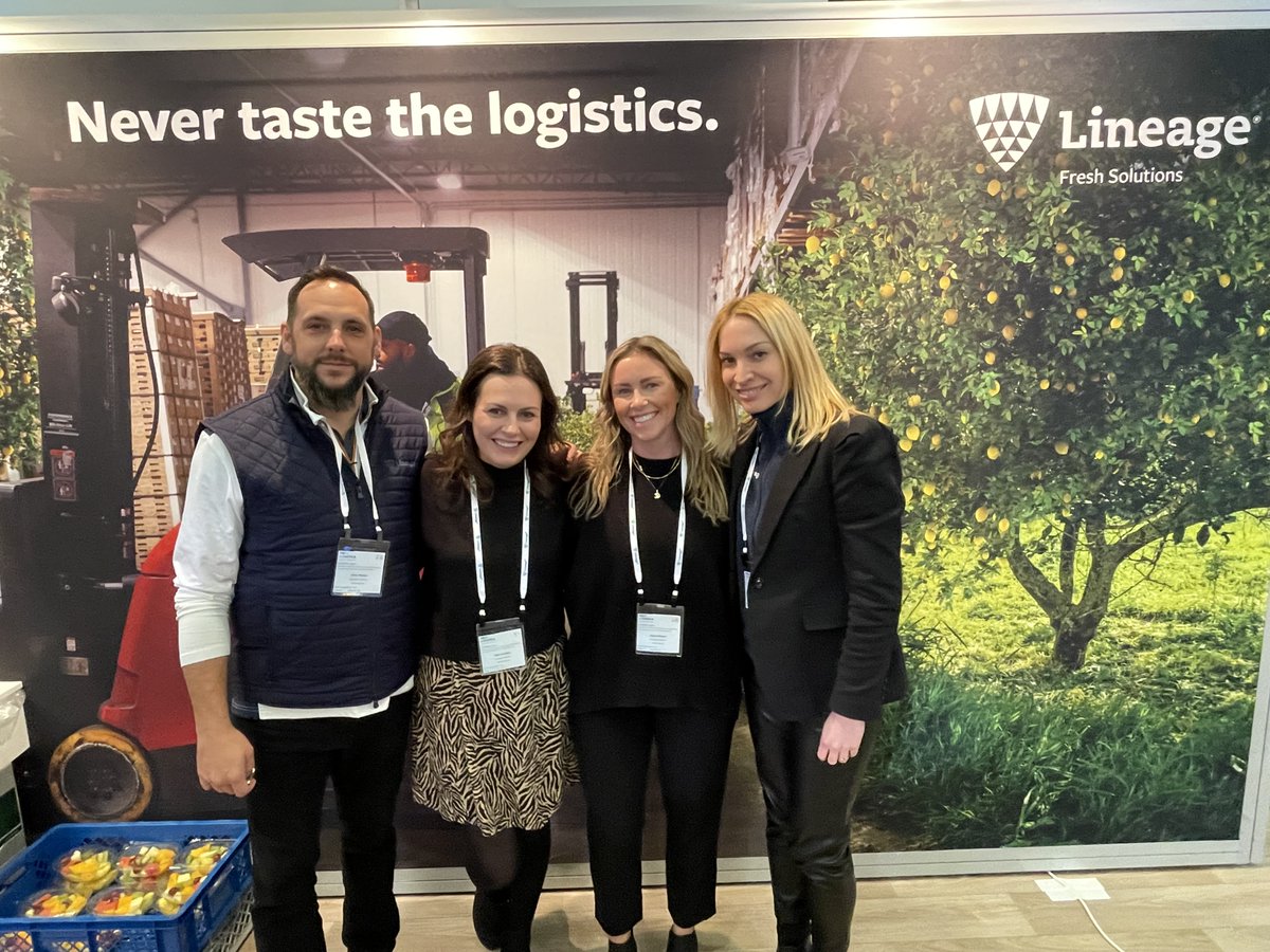 OneLineage's tweet photo. The #oneLineage team had a great time at @Fruit_Logistica last week in Berlin, Germany! Thank you to everyone who stopped by our booth, and shout out to Edwin Wentick for an excellent talk! #WhereInTheWorldIsLineage https://t.co/QJh3ma4sg4