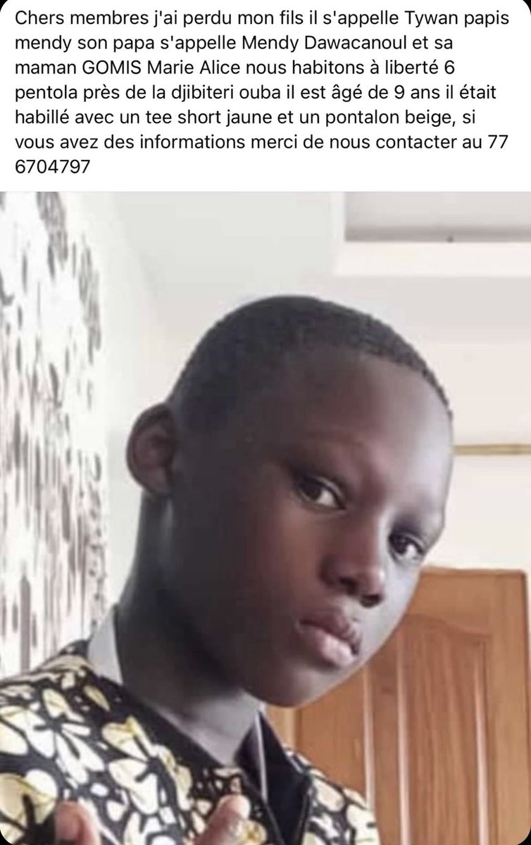 221help's tweet photo. URGENT; Merci d’aider une famille à retrouver leur fils svp. https://t.co/OLUdcHzHJP