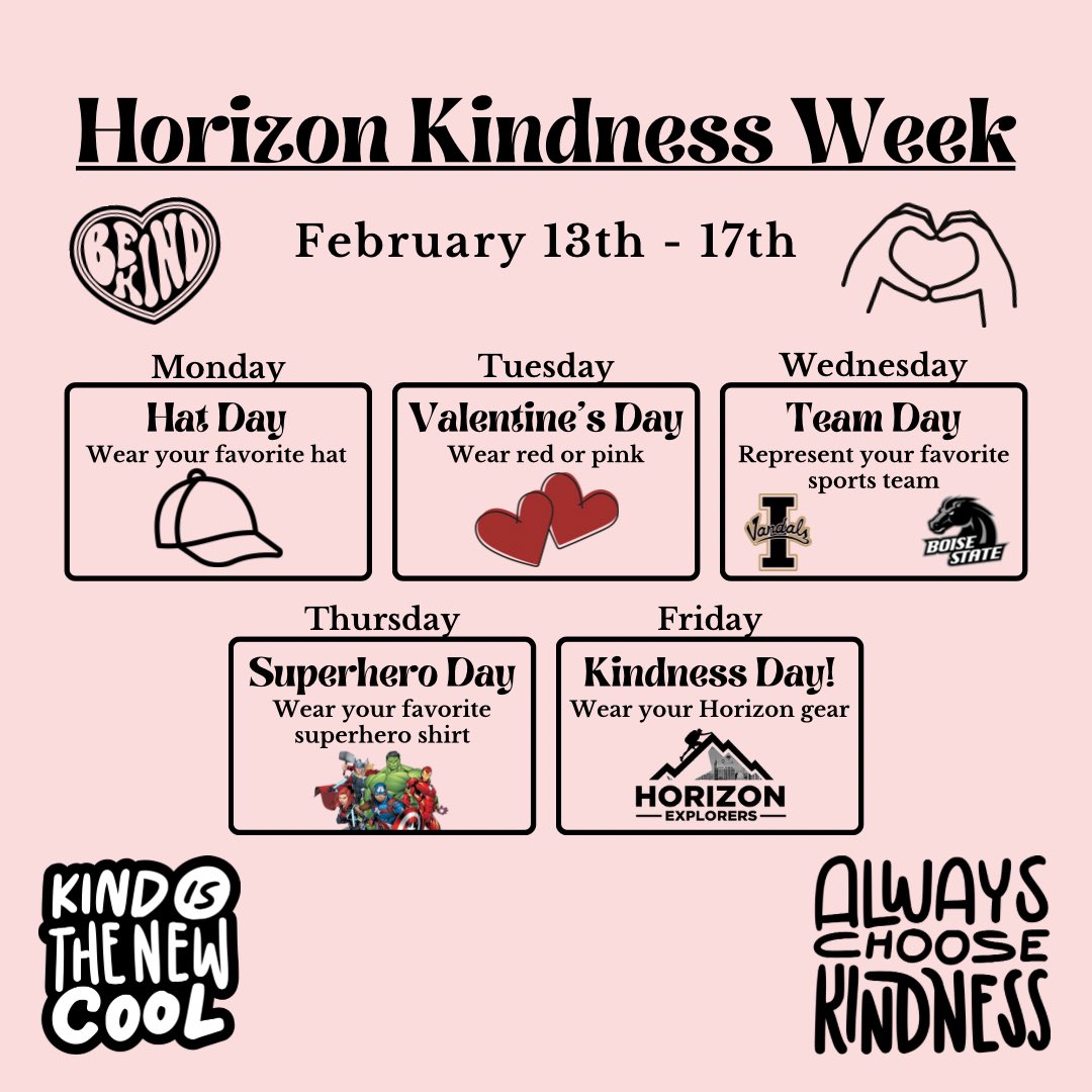 HorizonBSD's tweet image. Don’t forget… this week is all about KINDNESS! ❤️

#KindnessWeek #HorizonExplorersBSD #BSDpride