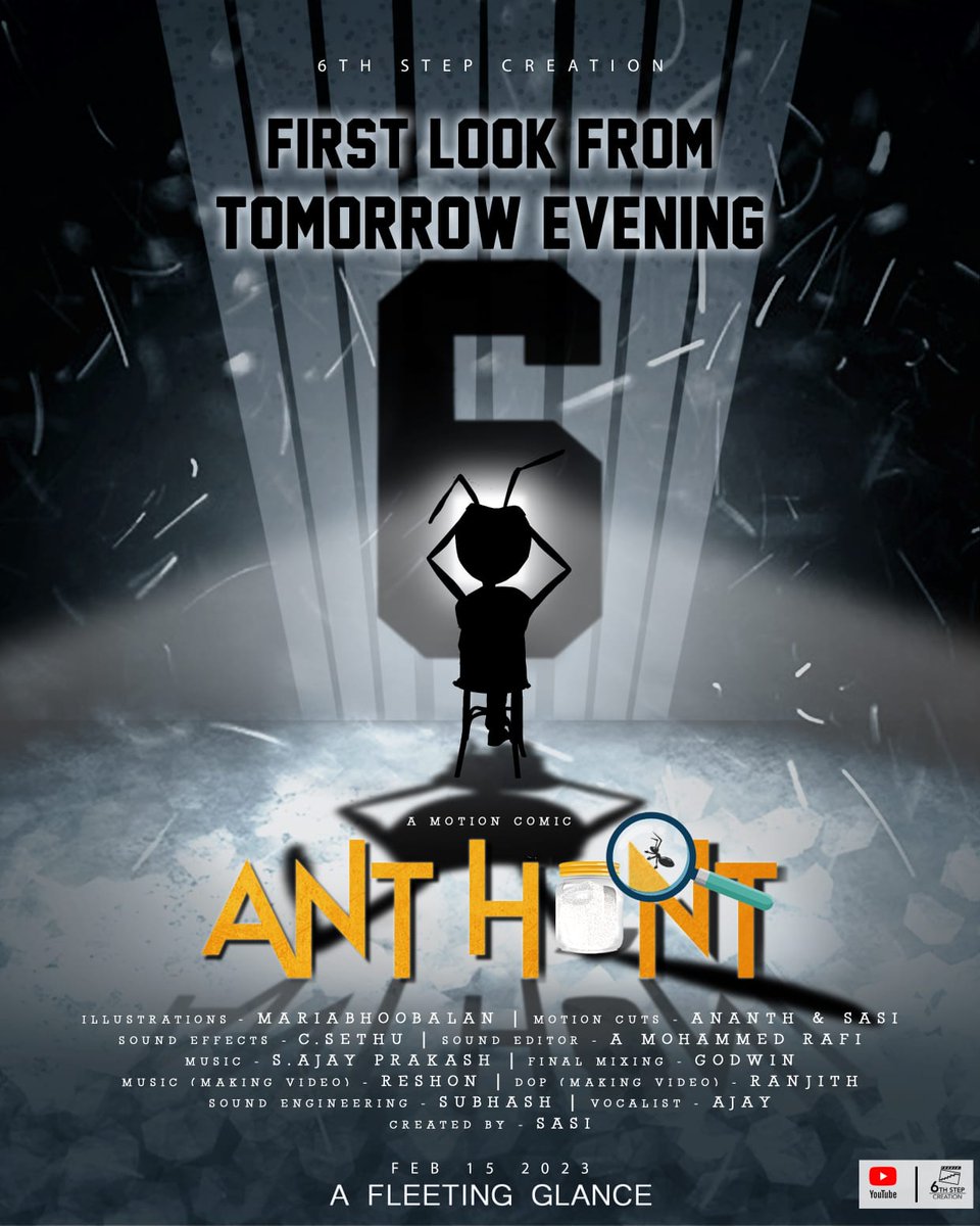PROSundarbala's tweet photo. #ANTHUNT Grand First look releasing tomorrow evening !! 
Created by @Sassy_filmmaker https://t.co/4bw2TMdxrx