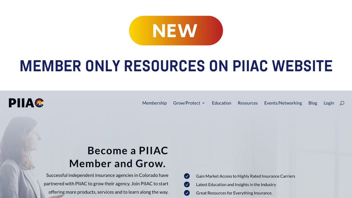 PIIAColorado's tweet photo. NEW! Member Only Resources on PIIAC Website 🎉

Log into the PIIAC website and click on "Resources" to access these resources and more!

PIIAC website 👉 https://t.co/7qTHTpfSkj
If you don’t have a login for the PIIAC website, let us know 👉 info@piiac.com https://t.co/sjQf7XmYdL