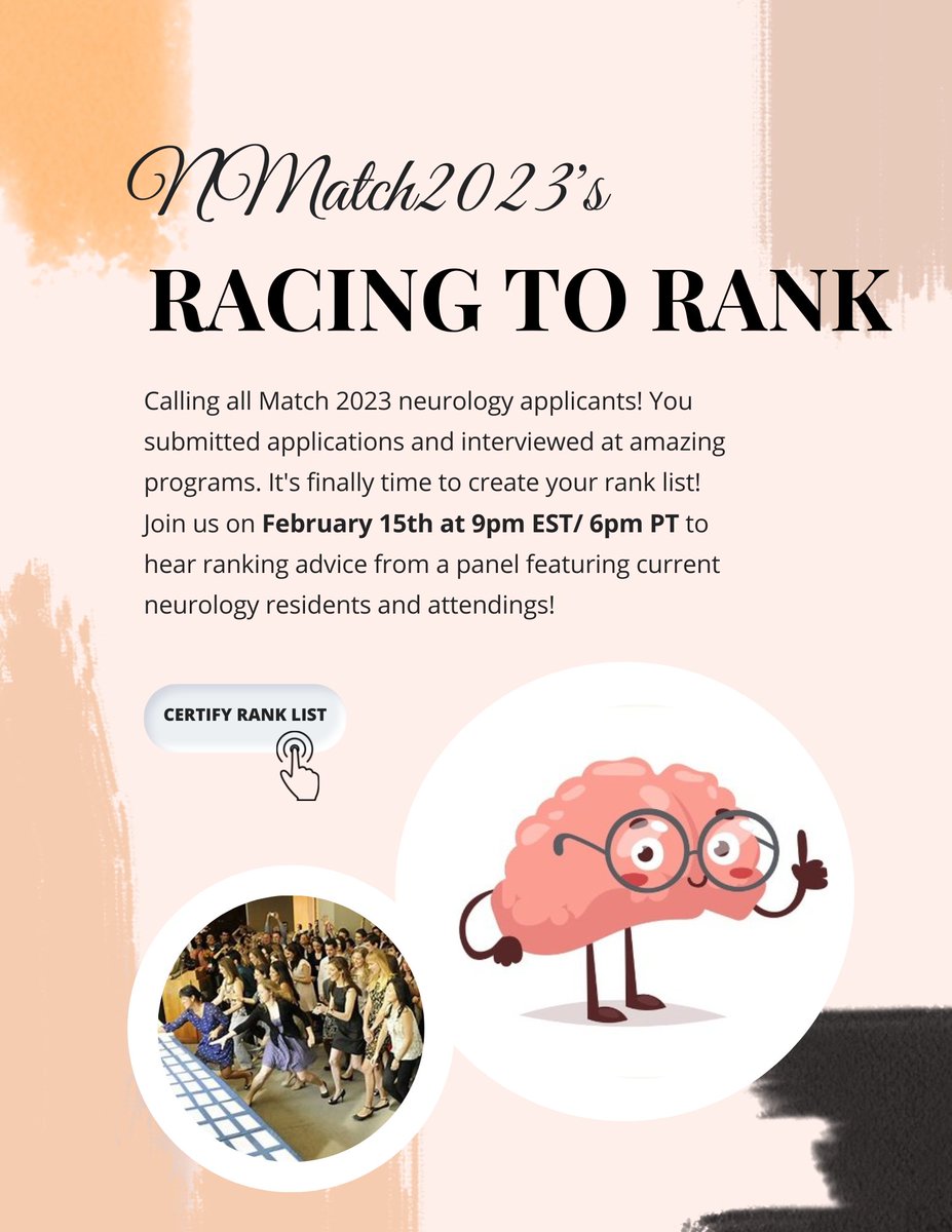 NMatch2027's tweet photo. Calling all neurology residency applicants! Get ready for a night of insider tips and expert advice! Join us on Wednesday at 9 PM EST for a Q&amp;A with residents and attendings! Learn all you need to know to make the best ranking list possible! #NMatch #Neurology🧠💬🎉 Please RT! https://t.co/C2MBJOT085